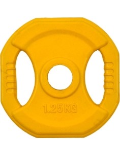 30 mm - Plieniniai svoriai padengti guma inSPORTline: Guma padengtas svoris 30mm inSPORTline Pump 1,25kg
