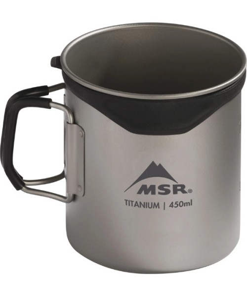 Gertuvės ir puodeliai MSR: Titaninis puodukas MSR Titan Cup 450 mL