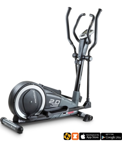 Elipsiniai treniruokliai inSPORTline: Elipsinis treniruoklis inSPORTline Atlanta Black (iki150 kg, smagr. 7kg)
