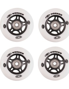 Rinkinys 4 vnt. – ratukai 72 mm ir guoliai ABEC-7, chromas
