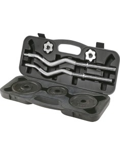 Curl Barbell Set with a Case inSPORTline BEZ20 20 kg