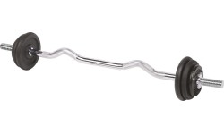 Curl Barbell Set with a Case inSPORTline BEZ20 20 kg