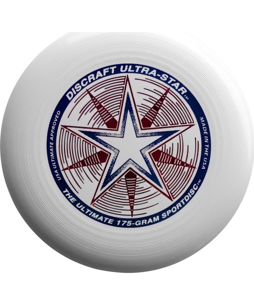 Aktyvaus laisvalaikio žaislai : Skraidantis frisbio diskas Ultrastar 175 g, baltas