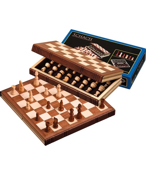 Backgammon, Chess, Checkers Philos: Kelioniniai šachmatai Philos mediniai, magnetiniai 30x15,5cm