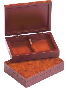 Kortų dėžutė Philos, medinė, 15,3x11,2 cm