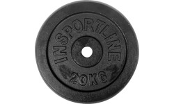 30 mm - Plieniniai svoriai inSPORTline: Plieninis svoris grifui 30mm inSPORTline 20kg