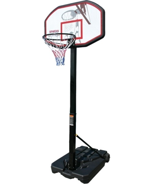 Basketball Hoops Spartan: Mobilus reguliuojamas krepšinio stovas Spartan Chicago 110x70cm