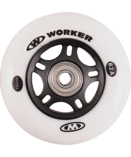 Ratukų rinkinys 4 vnt. – 76 mm su ABEC-7 guoliais, chromas