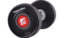 Rubber Dumbbells inSPORTline: Gumuotas hantelis inSPORTline PRO 6kg