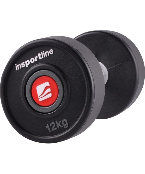 Guminis hantelis inSPORTline PRO 12 kg