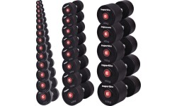 inSPORTline PRO 16kg rubberised dumbbell