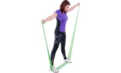 Plokščios pasipriešinimo juostos inSPORTline: Mankštos juosta be latekso inSPORTline MorpoRoll 550cm (sunkus++)