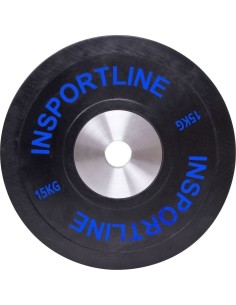 Guminis svorio diskas inSPORTline Bumper Plate 15 kg