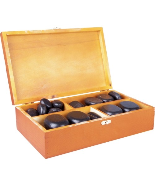 Lava massage stone set inSPORTline Basalt Stone 36pcs.