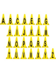 Plastikiniai kūgiai inSPORTline Alphabet 23 cm