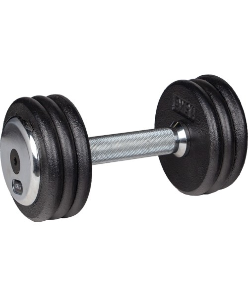 Metaliniai hanteliai inSPORTline: Metalinis hantelis inSPORTline PROfist 10kg