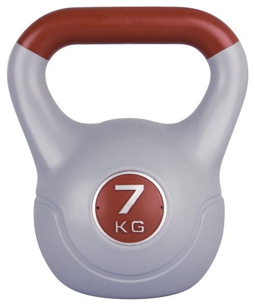 Cement-Filled Vinyl Kettlebell inSPORTline 7 kg