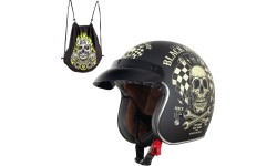 Atviro veido šalmai W-TEC: Moto šalmas W-TEC V541 Black Heart