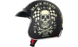 Atviro veido šalmai W-TEC: Moto šalmas W-TEC V541 Black Heart