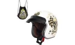 Atviro veido šalmai W-TEC: Moto šalmas W-TEC V541 Black Heart