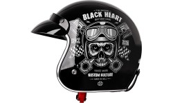 Atviro veido šalmai W-TEC: Moto šalmas W-TEC V541 Black Heart