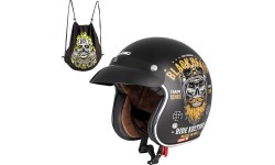 Atviro veido šalmai W-TEC: Moto šalmas W-TEC V541 Black Heart