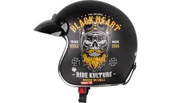Atviro veido šalmai W-TEC: Moto šalmas W-TEC V541 Black Heart