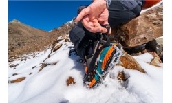 Crampons Nortec: Apkaustai batams vaikščiojimui ledu Nortec Alp