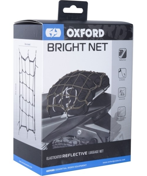 Elastic Motorcycle Cargo Net Oxford Bright 15x38.1cm