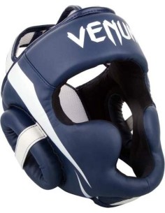 Bokso šalmas Venum Elite - White/Navy Blue