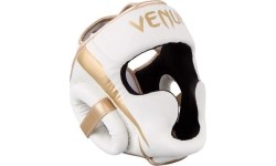 Headgear Venum Elite - White/Gold