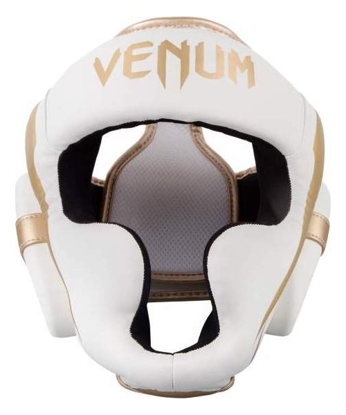 Headgear Venum Elite - White/Gold