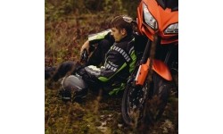 Vyriškos vasarinės motociklininko pirštinės W-TEC: Odinės motociklininkų pirštinės W-TEC Talhof