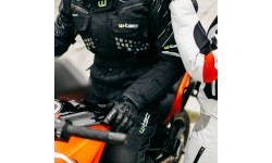 Vyriškos vasarinės motociklininko pirštinės W-TEC: Odinės motociklininkų pirštinės W-TEC Talhof