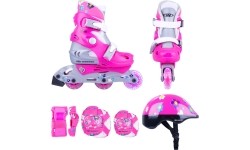 Children’s Rollerblading Set WORKER Polly LED – with Light-Up Wheels