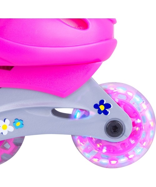 Children’s Rollerblading Set WORKER Polly LED – with Light-Up Wheels