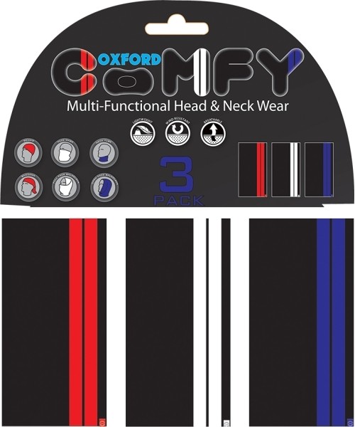 Balaclavas, face masks, neck warmers Oxford: Daugiafunkcinės kaklaskarės 3-Pack Oxford Comfy Union Jack