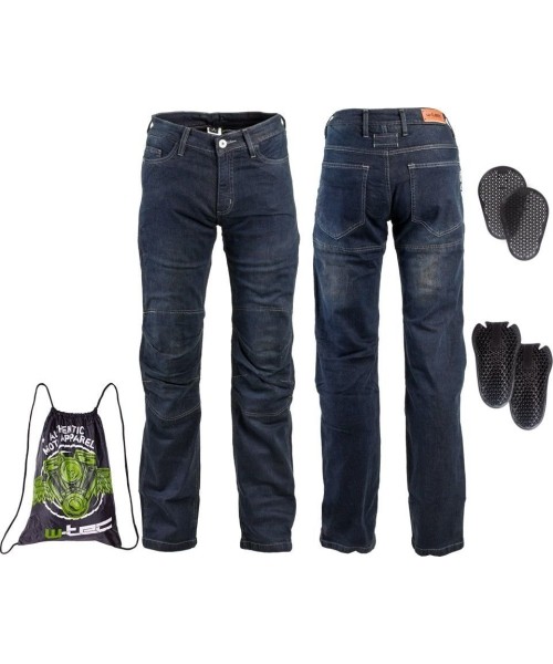 Men's Motorcycle Jeans W-TEC: Vyriški moto džinsai W-TEC Pawted Dark