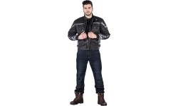Vyriški motociklininko džinsai W-TEC: Vyriški moto džinsai W-TEC Pawted Dark