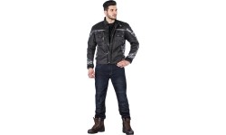 Vyriški motociklininko džinsai W-TEC: Vyriški moto džinsai W-TEC Pawted Dark