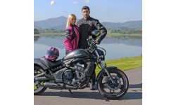 Vyriškos vasarinės motociklininko pirštinės W-TEC: Vyriškos odinės moto pirštinės W-TEC Crushberg