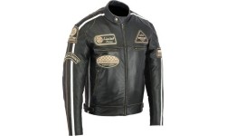 BOS: Odinė moto striukė BOS 2058 Antique