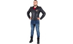 W-TEC: Odinis moto švarkas W-TEC Black Heart Perfectis