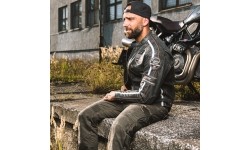 Men's Textile Motorcycle Trousers W-TEC: Vyriški moto džinsai W-TEC Shoota