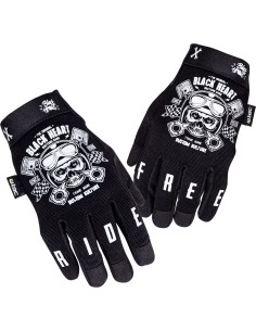 Motorcycle Gloves W-TEC Piston Skull - Black