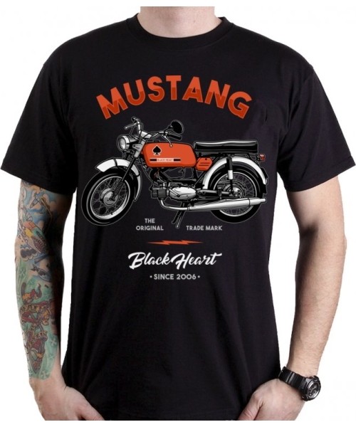 Marškinėliai BLACK HEART Mustang