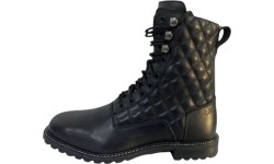 Moteriški motociklininkų batai W-TEC Leocia Black - Juoda
