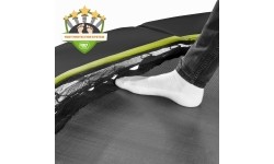 EXIT Silhouette trampoline ø244cm - black Outdoor Round Coil spring Above ground trampoline