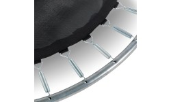 EXIT Silhouette trampoline ø244cm - black Outdoor Round Coil spring Above ground trampoline