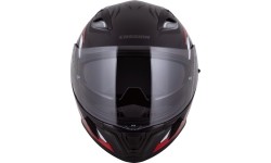 Viso veido šalmai Cassida: Motociklininko šalmas Cassida Orbit StriX Red/Gray/White/Black